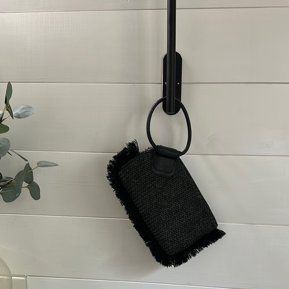 HOBO Handbags - HOBO  Black Fringe Clutch/wristlet